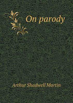 Book cover for On parody