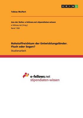 Book cover for Rohstoffreichtum der Entwicklungslander. Fluch oder Segen?