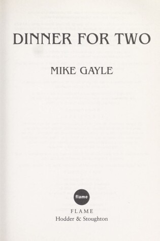 Cover of Dinner for Two - a Format Export Only