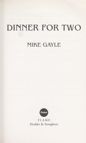 Book cover for Dinner for Two - a Format Export Only