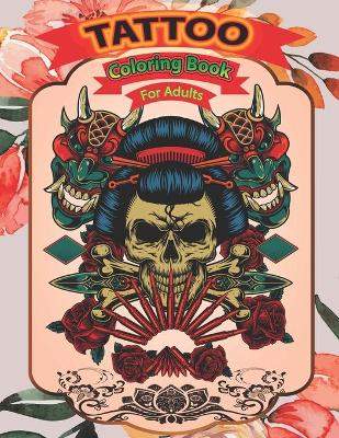 Book cover for Tattoo coloring book for adults