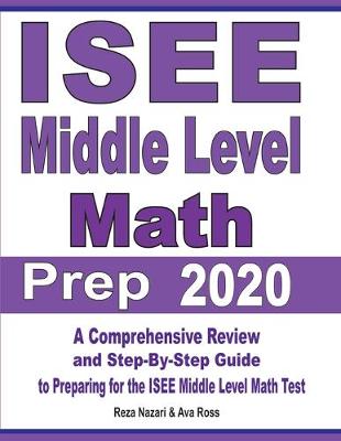 Book cover for ISEE Middle Level Math Prep 2020