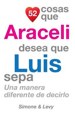 Book cover for 52 Cosas Que Araceli Desea Que Luis Sepa