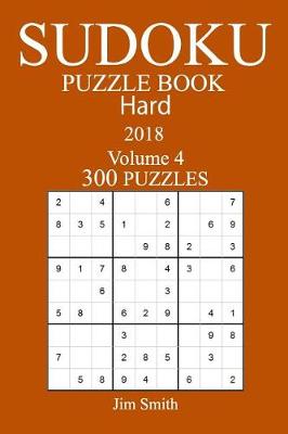 Book cover for 300 Hard Sudoku Puzzle Book - 2018