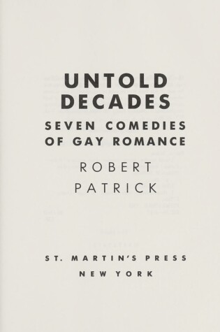 Cover of Untold Decades