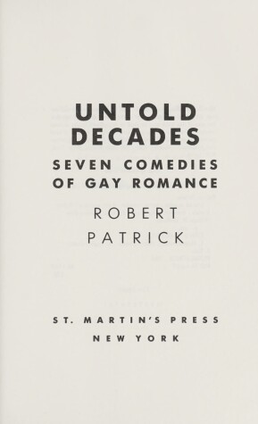 Book cover for Untold Decades