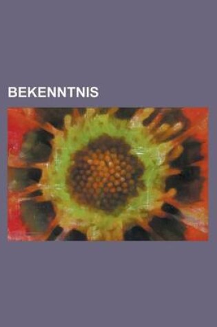 Cover of Bekenntnis