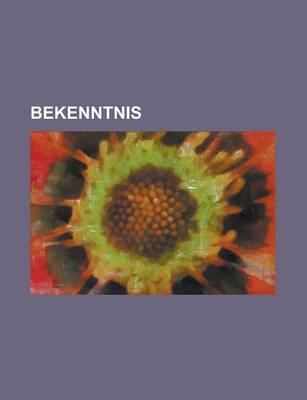 Book cover for Bekenntnis