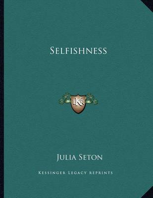 Book cover for Selfishness