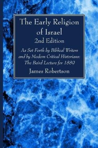 Cover of The Early Religion of Israel, 2nd Edition