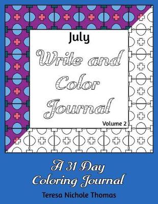 Cover of July Write and Color Journal - Volume 2