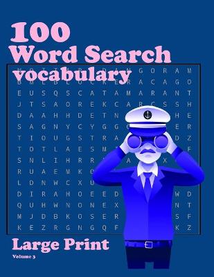 Book cover for 100 Word Search vocabulary Large Print