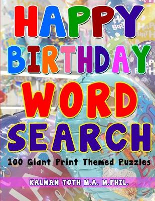 Book cover for Happy Birthday Word Search