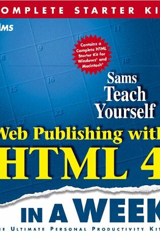 Cover of Teach Yourself Web Publishing with HTML 4 in a Week