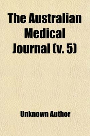 Cover of The Australian Medical Journal (Volume 5)