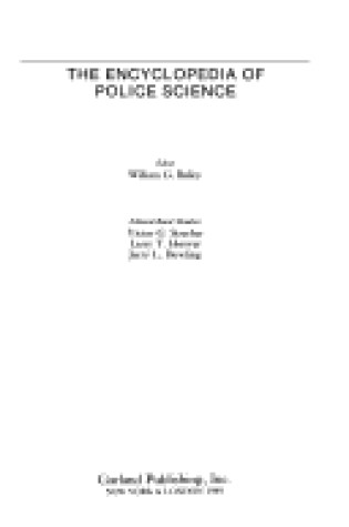 Cover of The Encyclopedia of Police Science