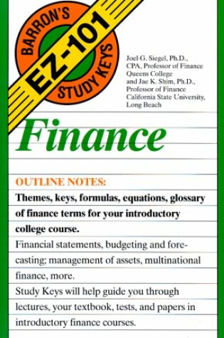 Cover of Finance