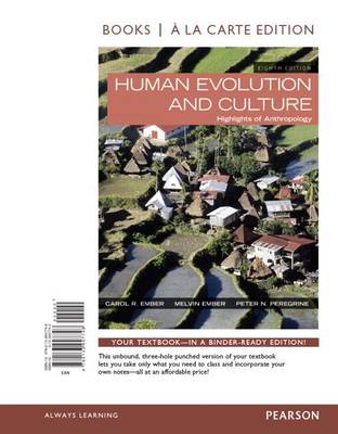 Book cover for Human Evolution and Culture, Books a la Carte Edition Plus New Mylab Anthropology for Anthropology -- Access Card Package