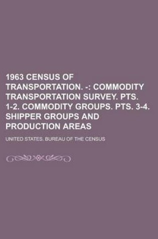 Cover of 1963 Census of Transportation. -