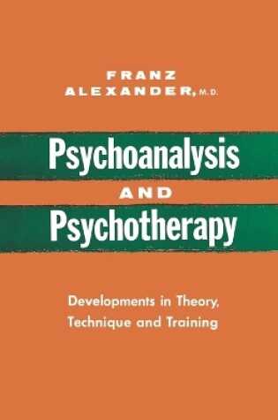 Cover of Psychoanalysis and Psychotherapy