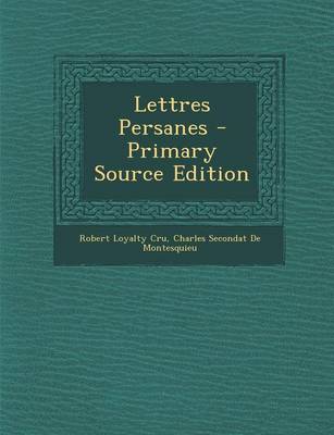 Book cover for Lettres Persanes