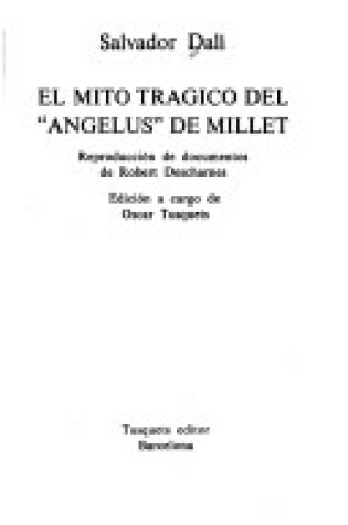 Cover of Mito Tragico del Angelus de Millet