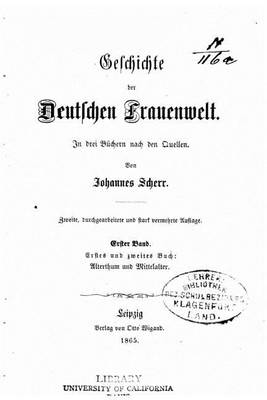 Book cover for Geschichte Der Deutschen Frauenwelt