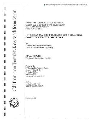 Book cover for Nonlinear Transient Problems Using Structure Compatible Heat Transfer Code