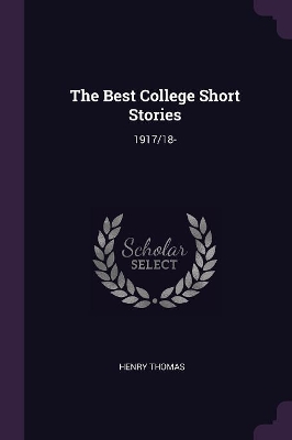 Book cover for The Best College Short Stories