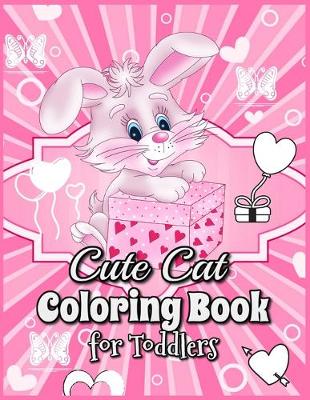 Book cover for Cute Cat Coloring Book for Toddlers