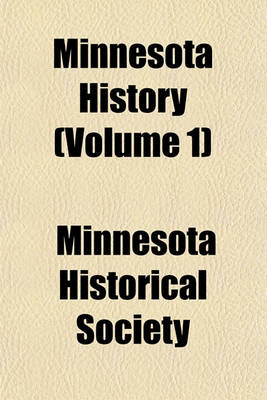 Book cover for Minnesota History (Volume 1)