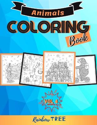 Book cover for Animals Coloring Book - Vol 4