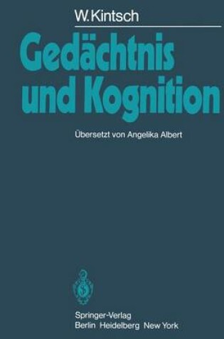 Cover of Gedächtnis und Kognition