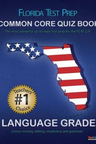 Cover of Florida Test Prep Common Core Quiz Book Language Grade 4