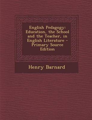 Book cover for English Pedagogy