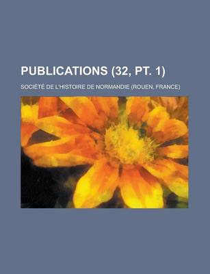 Book cover for Publications (32, PT. 1)