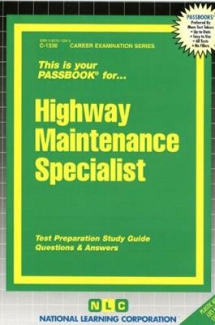 Cover of Highway Maintenance Specialist