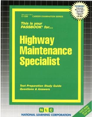 Book cover for Highway Maintenance Specialist