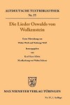 Book cover for Die Lieder Oswalds von Wolkenstein