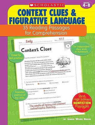 Book cover for 35 Reading Passages for Comprehension: Context Clues & Figurative Language