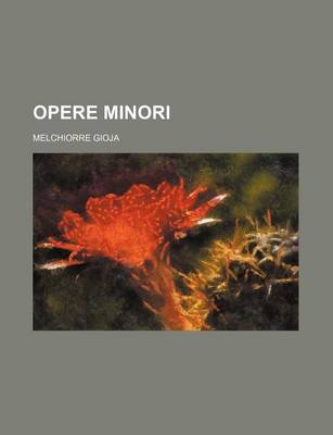 Book cover for Opere Minori (9)