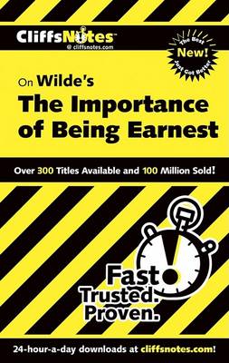 Book cover for Cliffsnotes on the Importance of Being Earnest