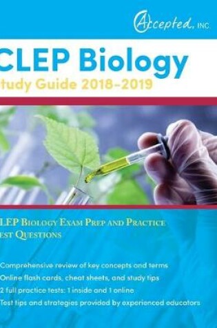 Cover of CLEP Biology Study Guide 2018-2019