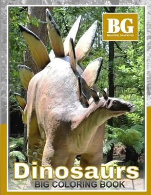 Book cover for Beautiful Grayscale Dinosaurs Big Coloring Book