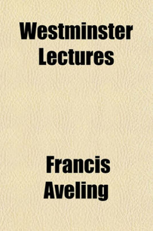 Cover of Westminster Lectures