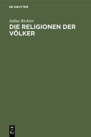 Cover of Die Religionen Der Voelker