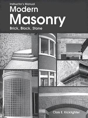 Book cover for Instructor's Manual Modern Masonry, Brick, Block, Stone