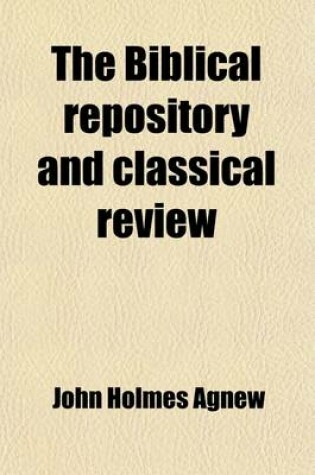 Cover of The Biblical Repository and Classical Review