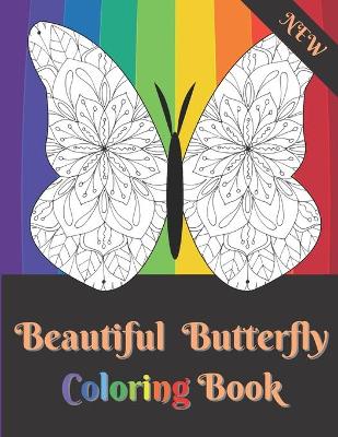 Book cover for Beautiful Butterfly Coloring Book