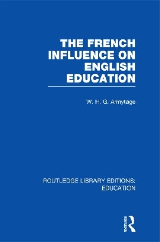 Cover of French Influence on English Education